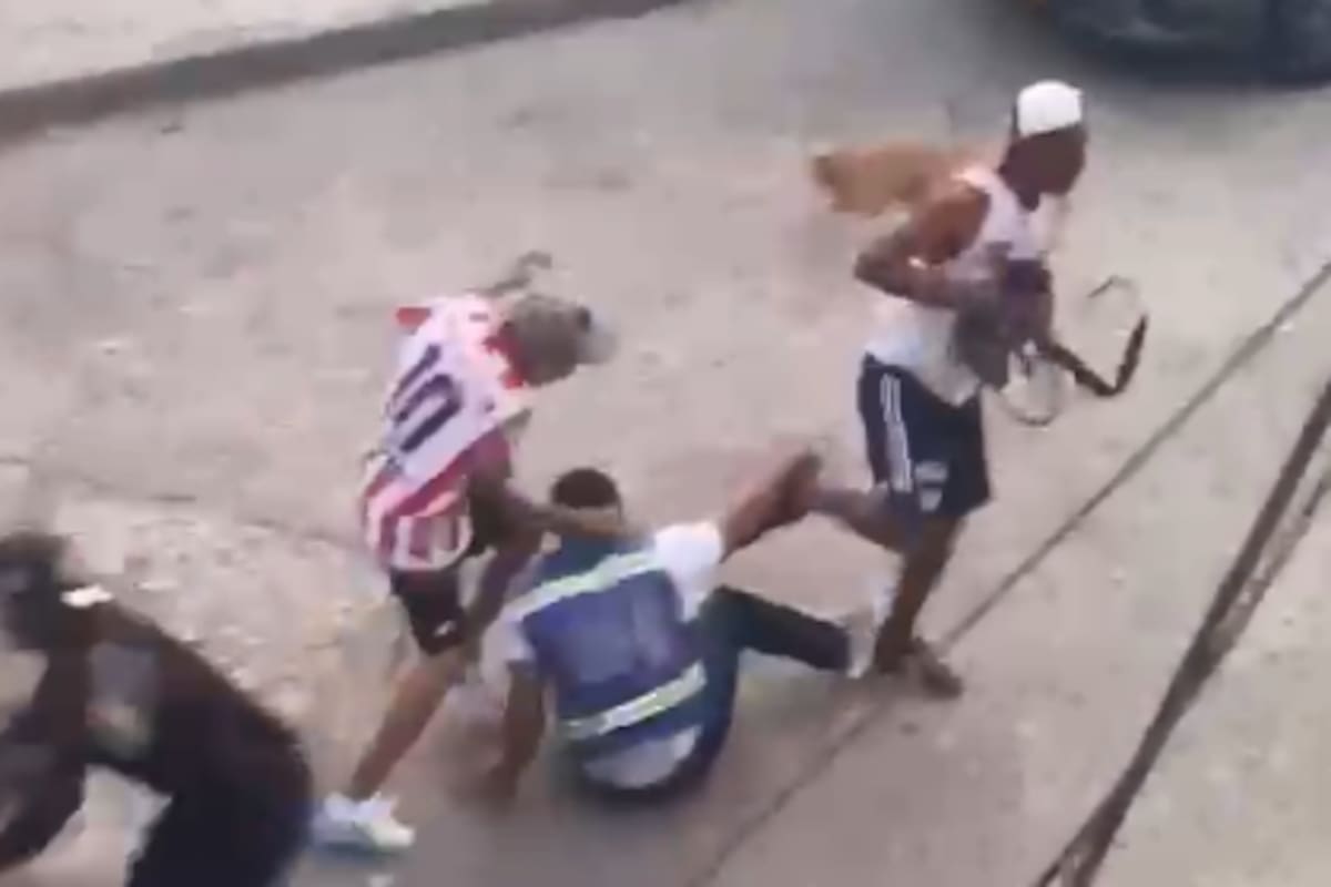 Video: peleas, atracos y heridos, lo que dejó una noche de fútbol en Cartagena