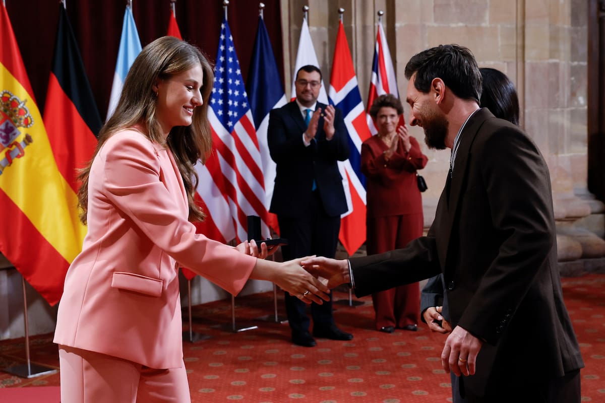 Detalles de la entrega del Premio Princesa de Asturias a Lionel Messi