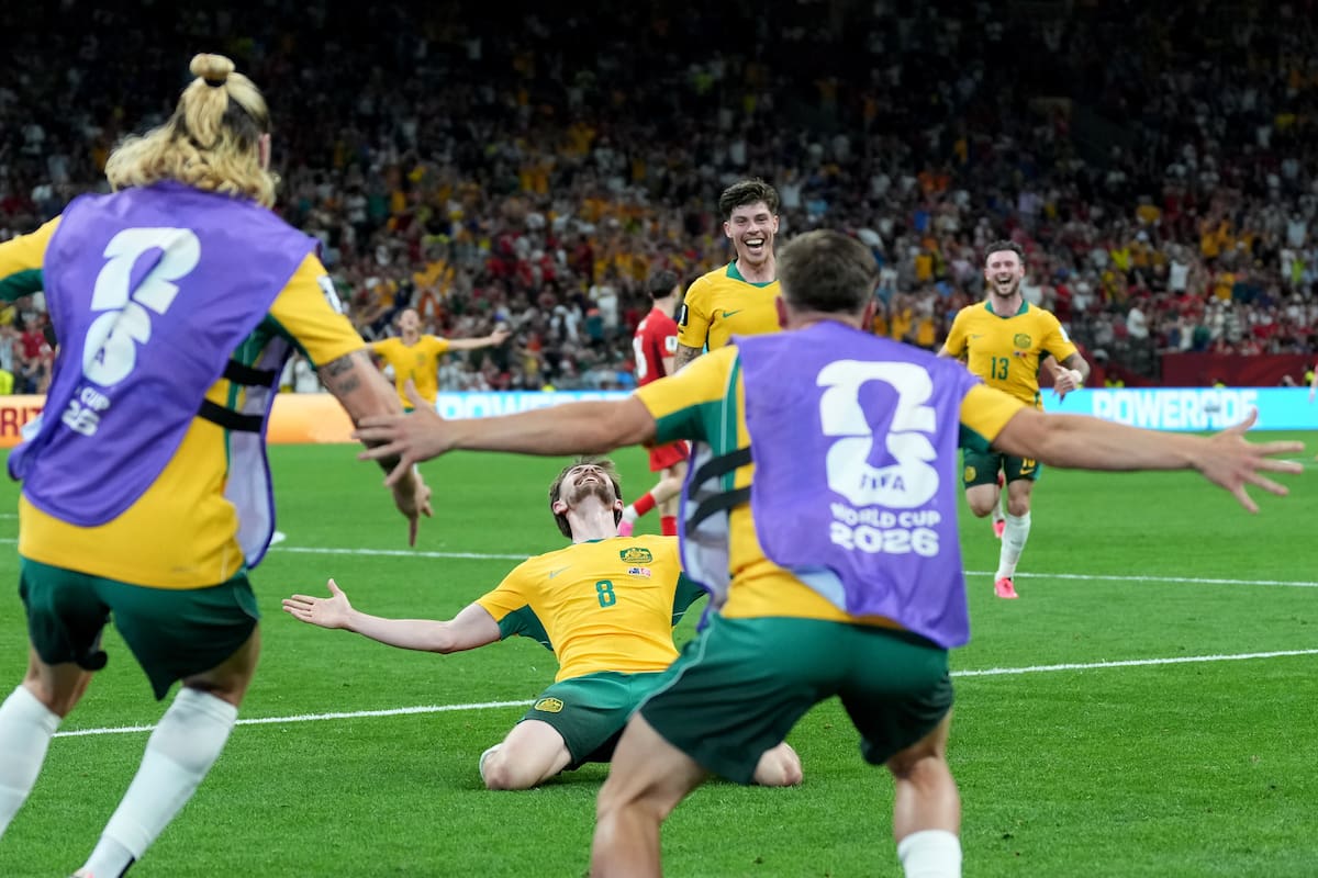 Australia consiguió un inesperado triunfo ante Turquía en el Mundial. //Foto, AP: Abbie Parr