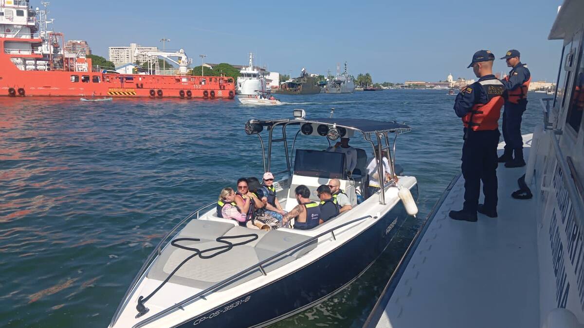 Autoridades fortalecen medidas marítimas para una semana segura en Cartagena. // Foto: cortesía