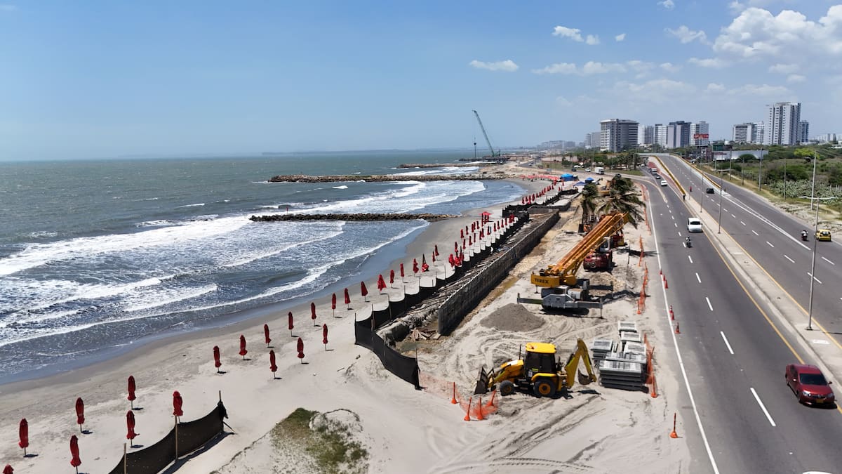 Avance actual de las obras del Gran Malecón del Mar. // Foto: Drone El Universal