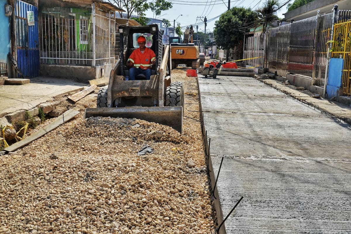 Distrito inició nueva pavimentación en El Pozón: este es el sector beneficiado