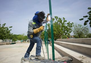 Obras en el Complejo Deportivo El Campestre avanzan al 60% en pista de patinaje y cancha múltiple