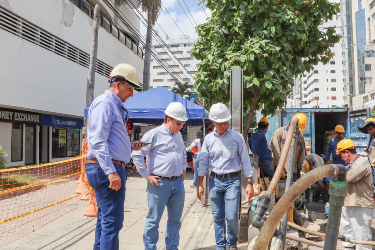 Avanza renovación del acueducto en zona turística de Cartagena. // Foto: cortesía