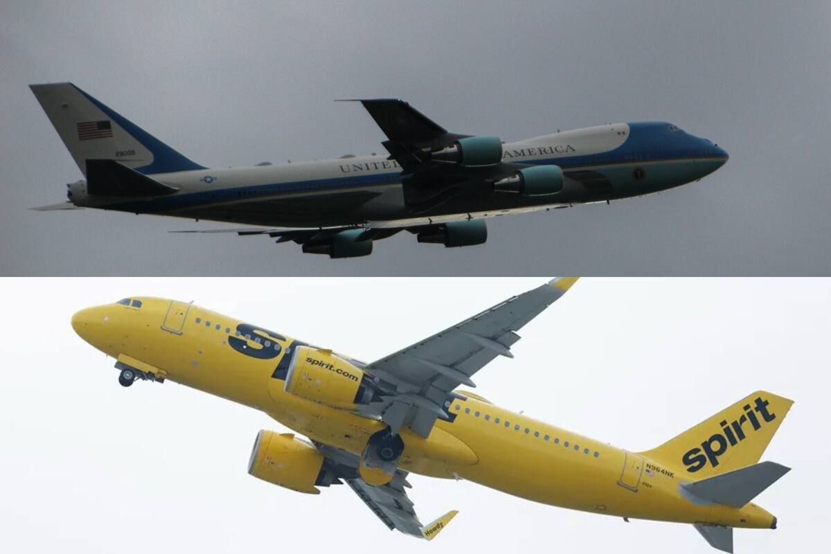 Avión de Spirit se acercó peligrosamente al Air Force One: ¡deje el iPad!