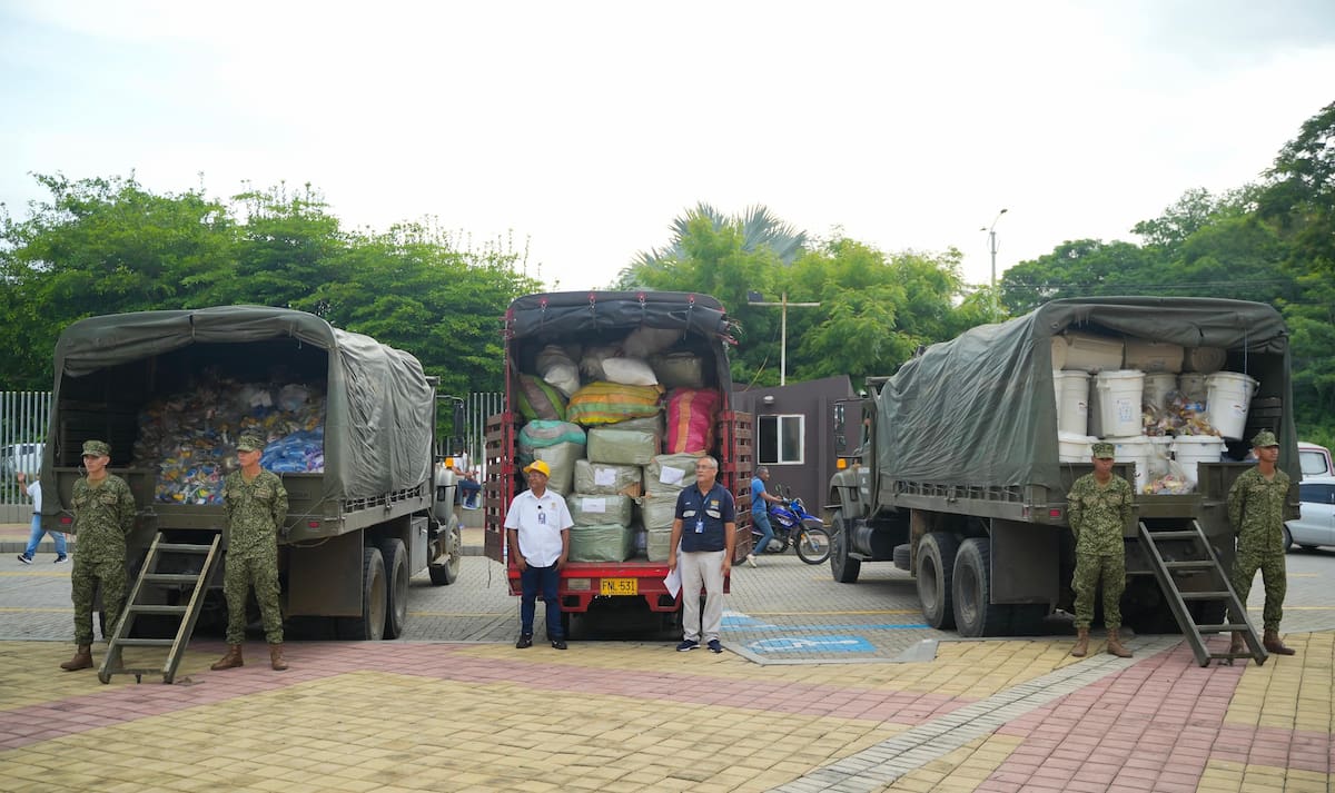 La ayuda humanitaria fue despachada este viernes. // Cortesía