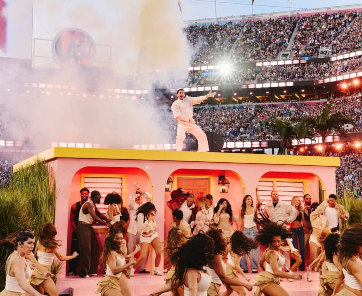 Bad Bunny en el Super Bowl. //Foto: IG @nfl.