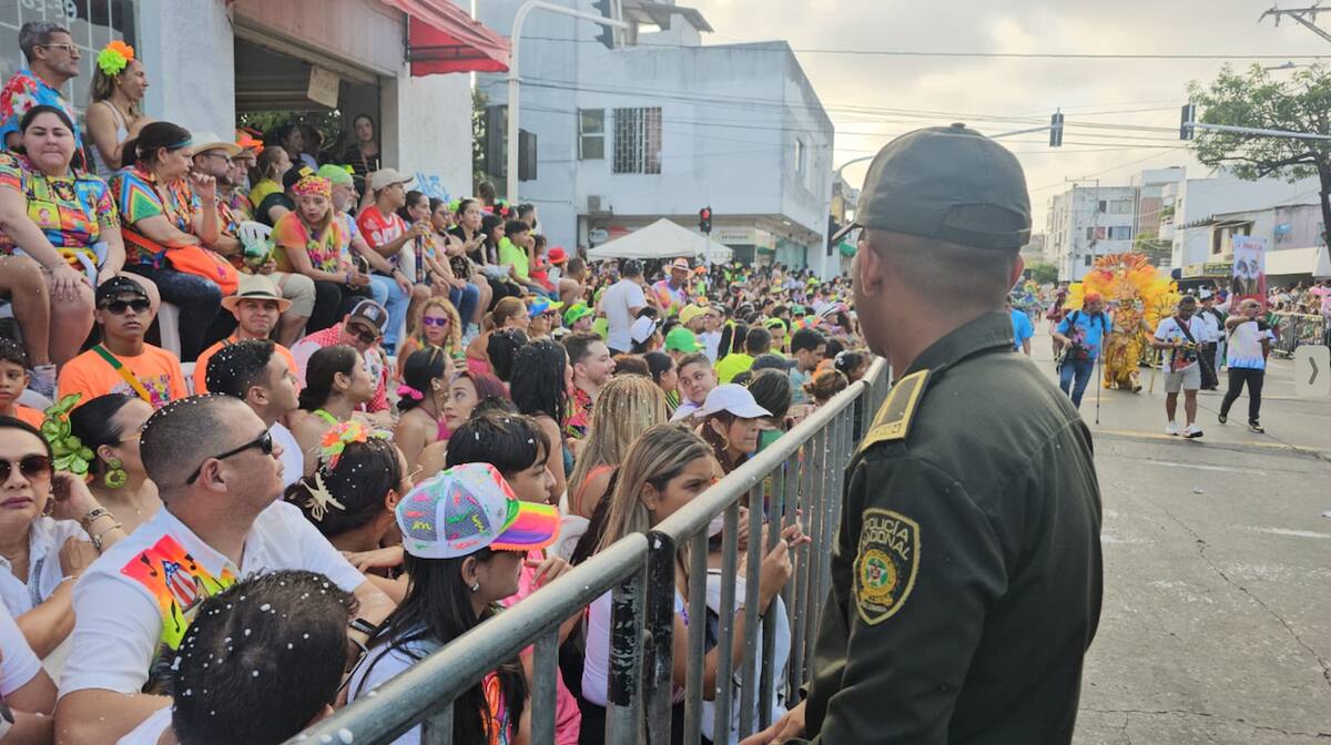 La Policía Metropolitana de Barranquilla destacó el buen comportamiento de la ciudadanía durante la Noche de Guacherna.//Cortesía.