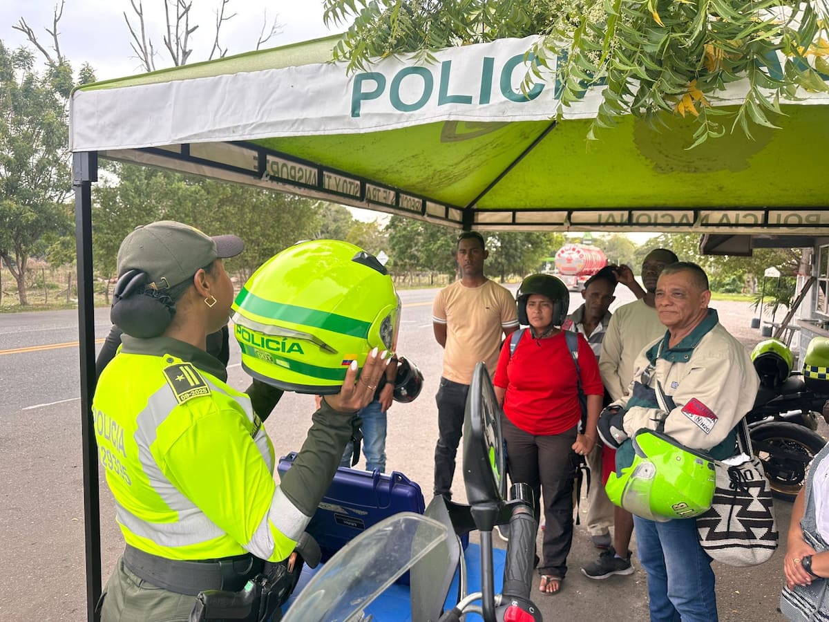 Más de 250 comparendos tras operativo vial en Bolívar. // Foto: Policía Nacional.