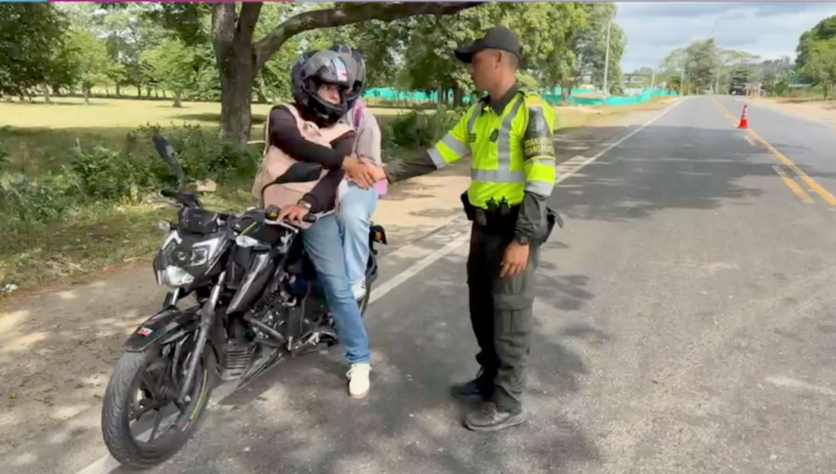 Las campañas de prevención durante el puente festivo de la Virgen de Chiquinquirá fueron efectivas al no registrarse muertes por accidentes viales en el Atlántico.//Cortesía Policía Atlántico.
