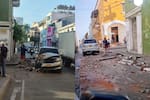 Balcón cayó sobre camioneta en Getsemaní y causa momentos de pánico: esto se sabe