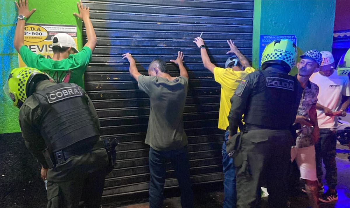 La Policia trasladó a 313 personas a la Unidad de Convivencia y Justicia por comportamientos contrarios al orden público.//Cortesía Policía Mebar.