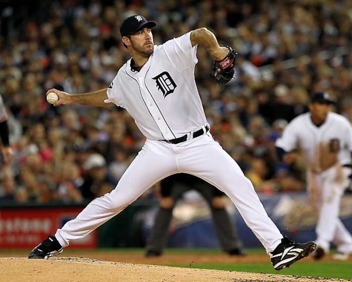 Justin Verlander estará hoy en el montículo por los Tigres. AFP