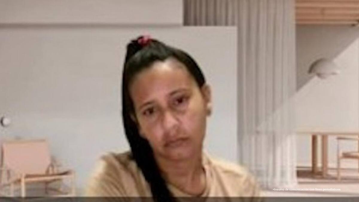 Una de las procesadas en las audiencias preliminares ante el juez de Garantías. //FOTO CORTESÍA DE LA FISCALÍA.