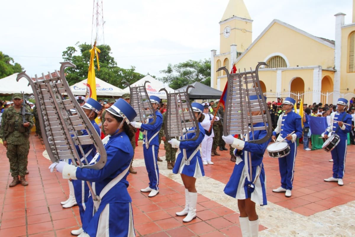 Bandas de Paz engalanaron conmemoración de la Batalla de Boyacá en Marialabaja