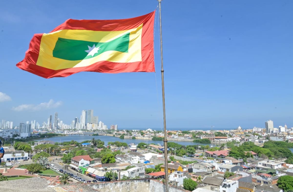 Bandera de Cartagena de Indias. // Cortesía.