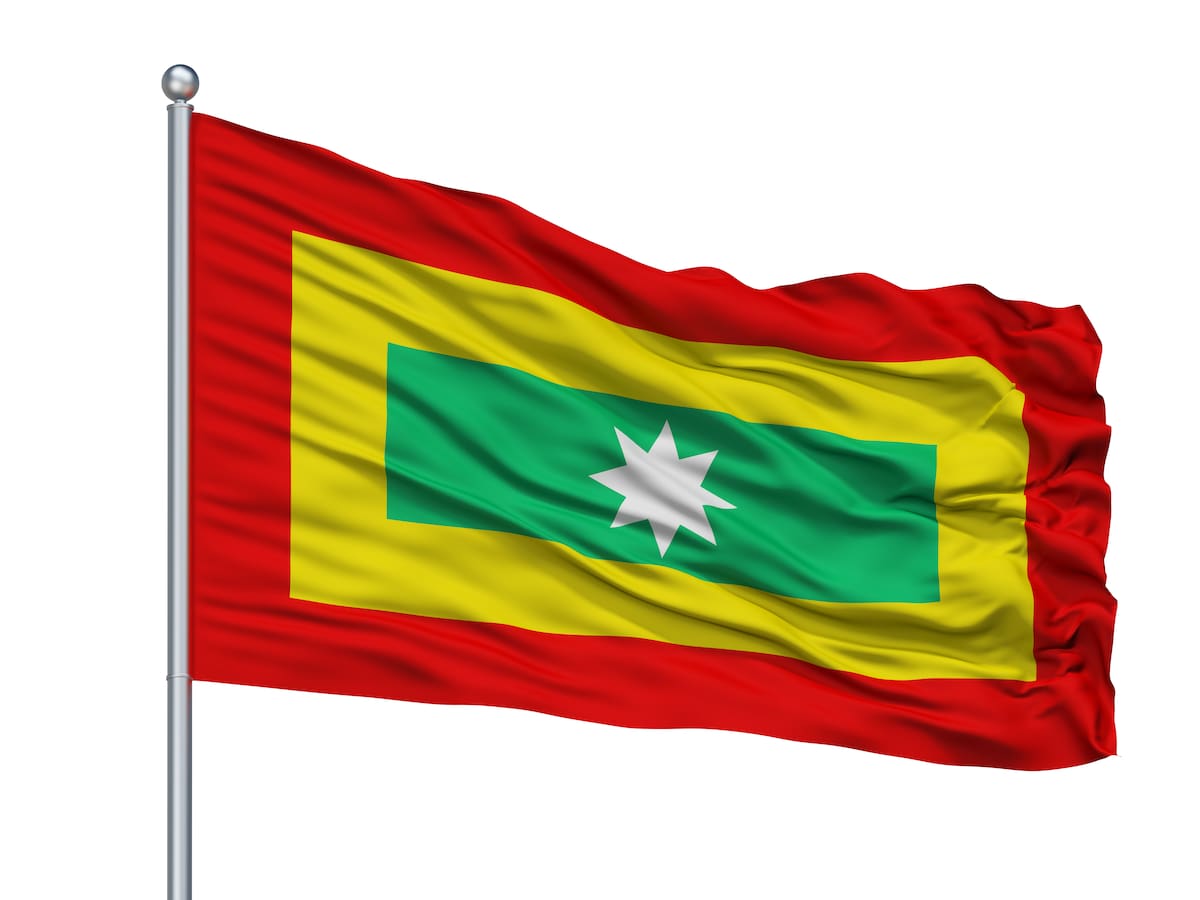Bandera de la ciudad de Cartagena.