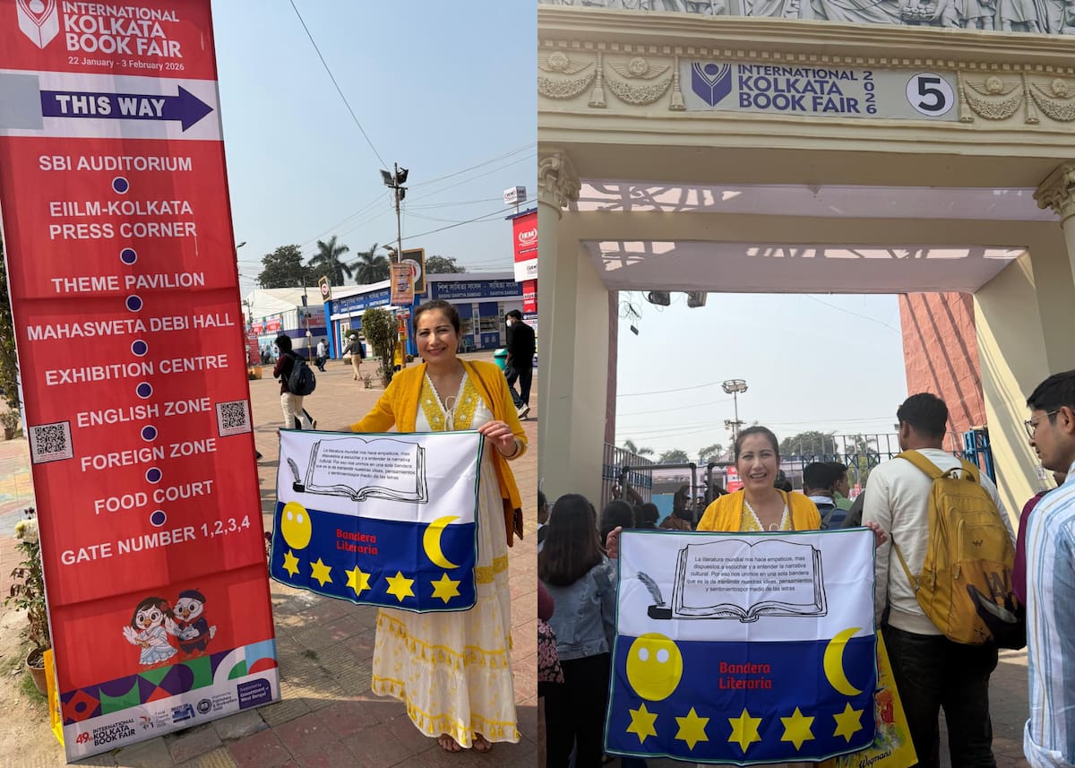 Marizol Fontecha en Feria Internacional del Libro 2026 en India. //Foto: Cortesía.