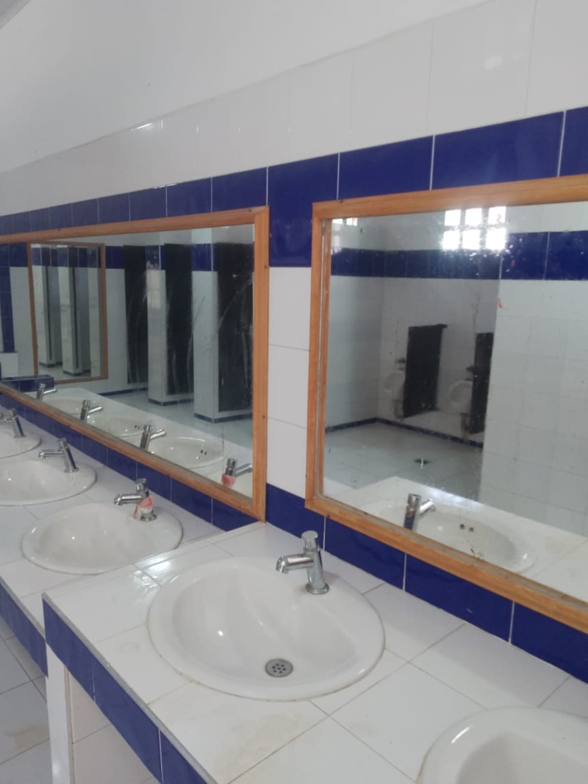 Baños de la sede Membrillal del colegio San Francisco de Asís, en Cartagena. // Foto: cortesía