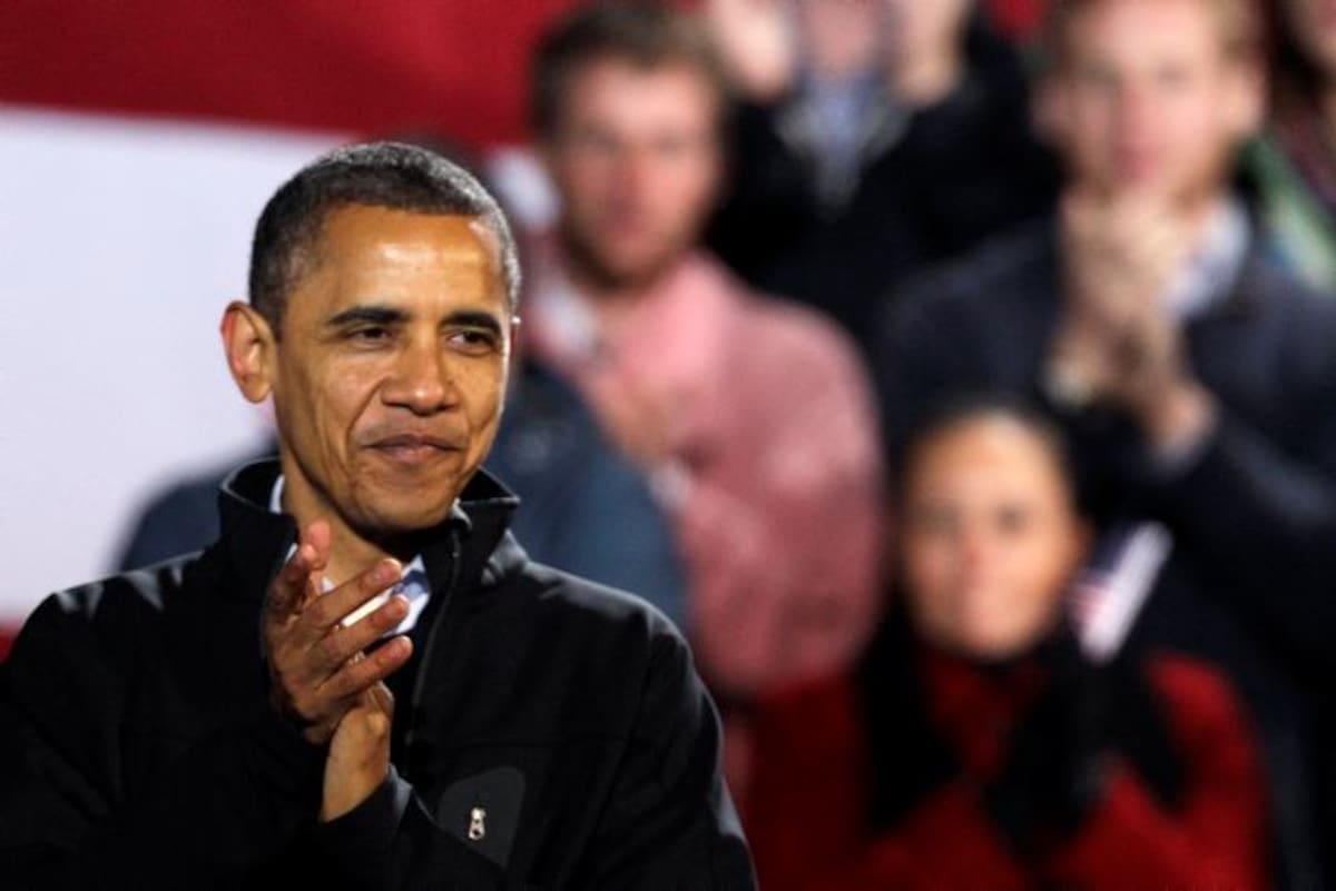 Un confiado Obama felicita a Romney por su campaña. AP