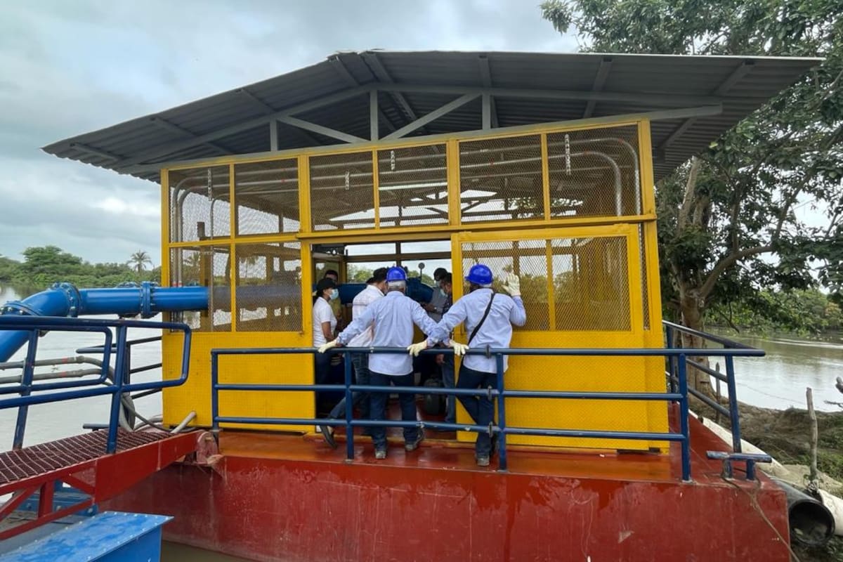 Yamil acelera operación de acueducto de Turbana: 55 litros por segundo