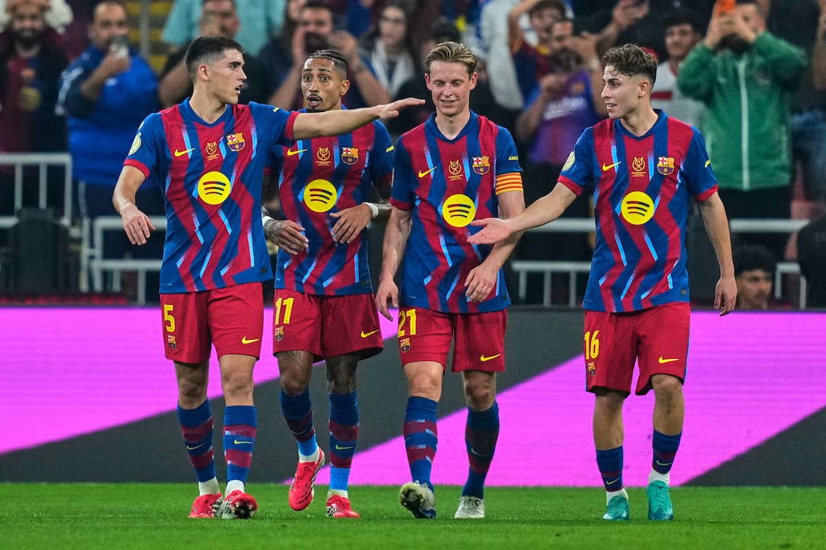 Barcelona goleó a Athletic Club en la semifinal de la Supercopa de España. //Foto, AP:Altaf Qadri