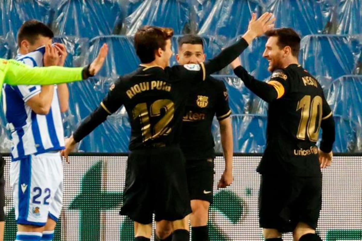 1-6. El Barça golea a la Real y no cede en la lucha por el título