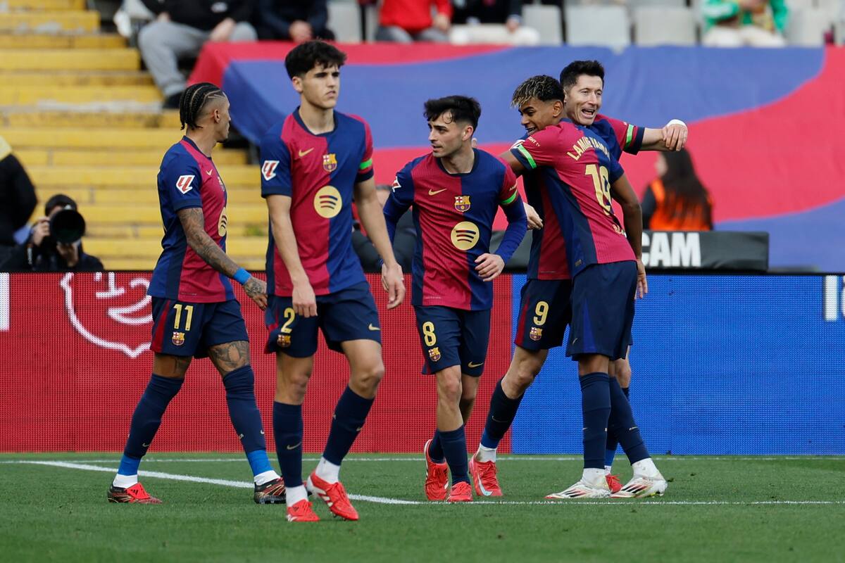 Barcelona ganó un difícil partido y acecha al Real Madrid en LaLiga