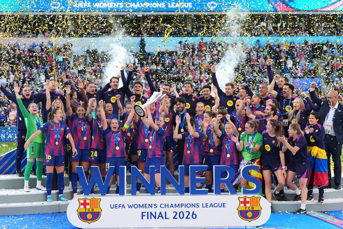 Barcelona ganó la cuarta Women's Champions League de su historia. //Foto, AP: Kirsty Wigglesworth