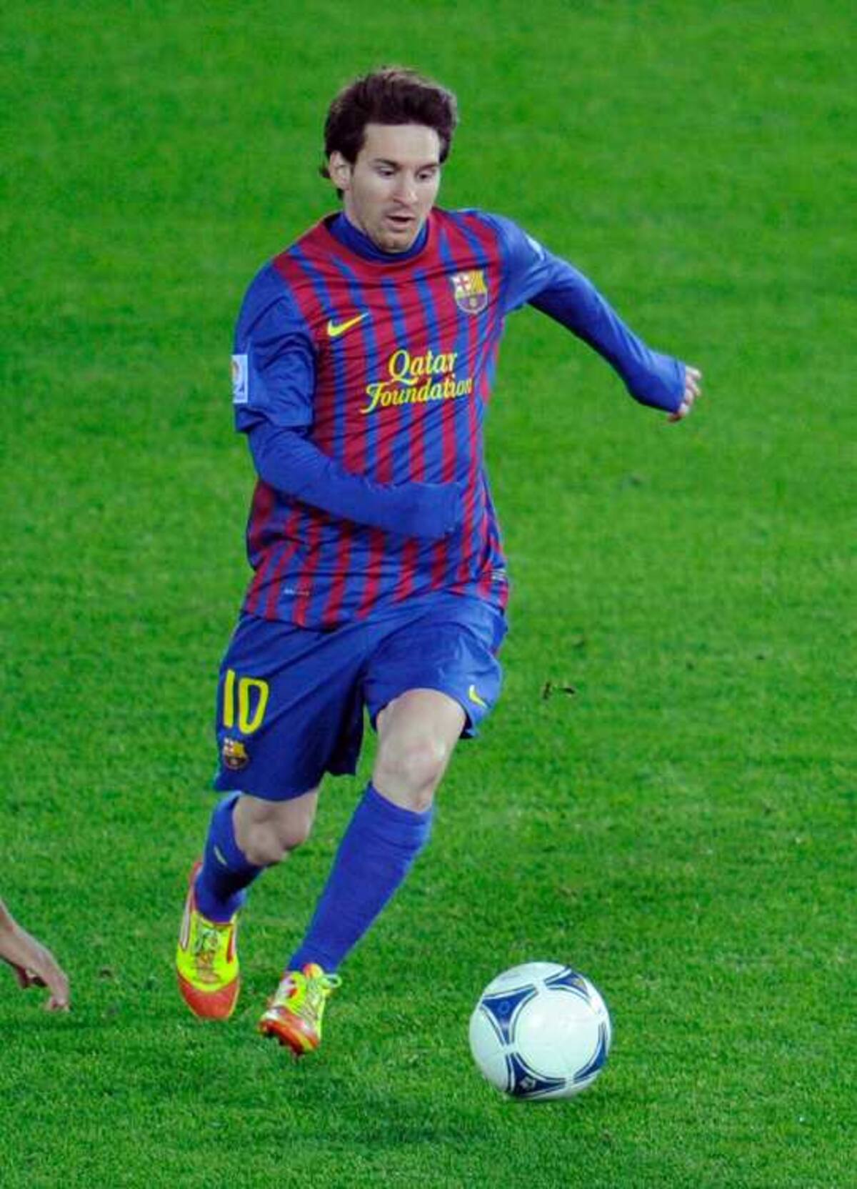 Lionel Messi, jugador del Barcelona de España. AFP TORU YAMANAKA