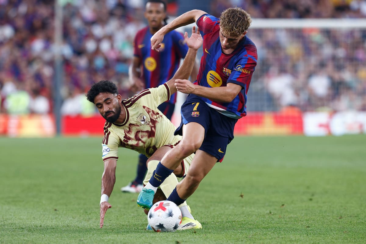 Barcelona y Al Ahly disputaron el Trofeo Joan Gamper en el Spotify Camp Nou. //Foto, EFE: Quique García