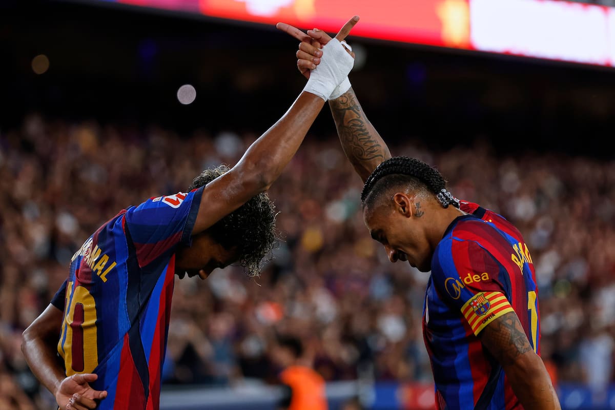 Video: con golazos de Raphinha y Lamine Yamal, Barcelona ganó en LaLiga