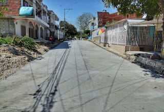 Avanzan las obras de pavimentación en importante vía en El Educador