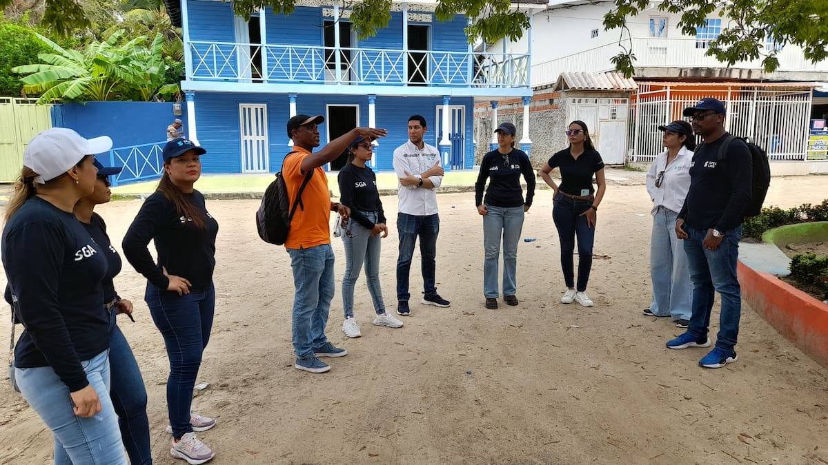 Barú pueblo, en la península de Barú, zona insular de Cartagena.