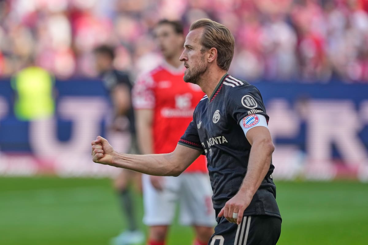 Harry Kane culminó la remontada de Bayern Múnich sobre Mainz en la Bundesliga. //Foto, AP: Michael Probst
