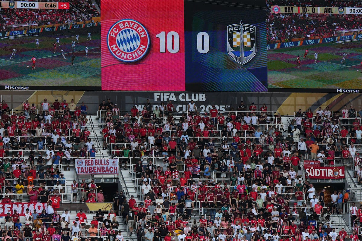 Ni el partido del Bayern Múnich tuvo tanto aforo como se esperaba. //Foto, AP: Jeff Dean