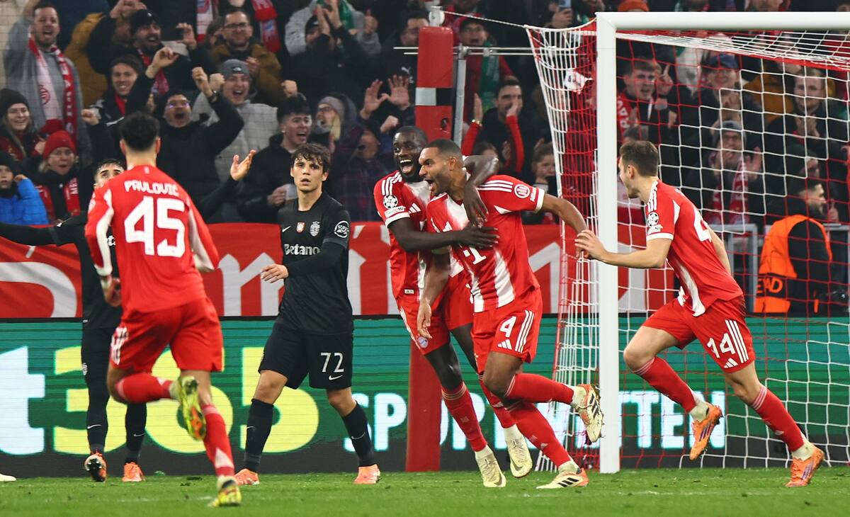 Bayern Múnich remó de atrás para remontar el encuentro a Sporting de Lisboa. //Foto, EFE: ANNA SZILAGYI