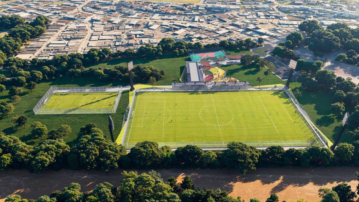 La Alcaldía de Cartagena tomó posesión de un predio en Bayunca, para construir un polideportivo. // Foto: Cortesía - Alcaldía de Cartagena.