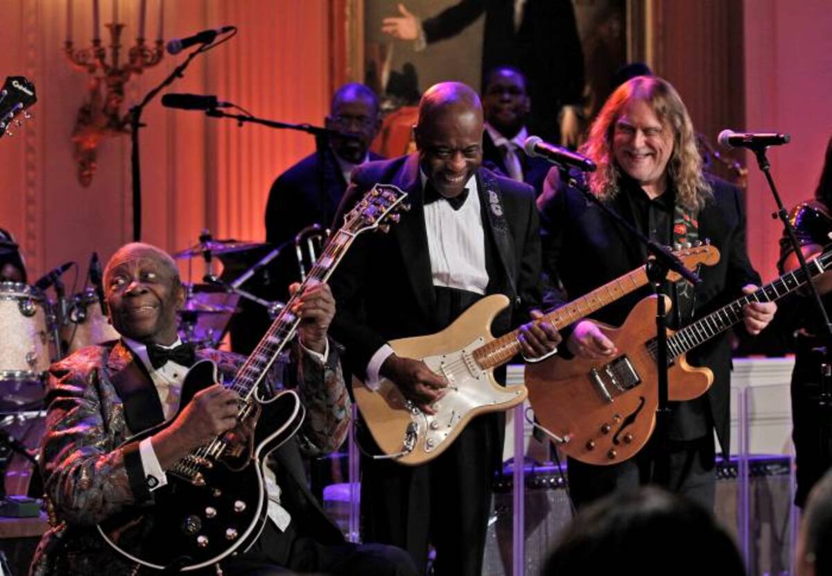 B.B. King, Jeff Beck y otros gigantes de la música llegaron a la Casa Blanca para cantar blues. AP Pablo Martinez Monsivais