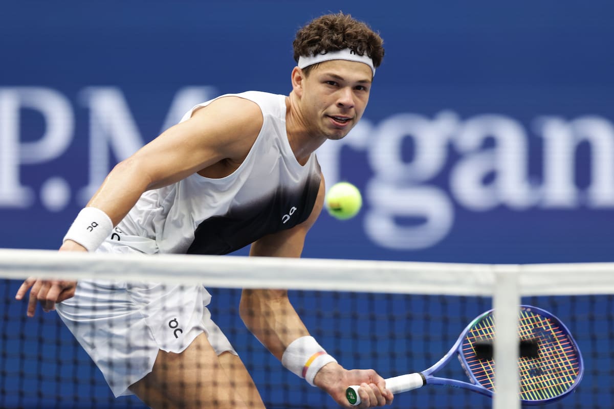 El estadounidense Ben Shelton cayó en la final del US Open 2026 ante el alemán Alexander Zverev. //Foto, AP: Adam Hunger