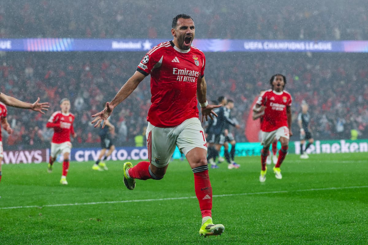 Benfica amargó a Real Madrid en la última fecha de la Champions League. //Foto, EFE: JOSE SENA GOULAO