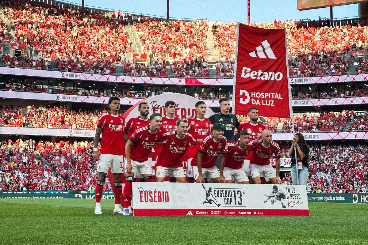 Richard Ríos debutó con Benfica en Portugal: se enfrentó a Jhon Durán