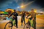 Así funcionan las Bicipatrullas que la Policía activó en los parques de Cartagena