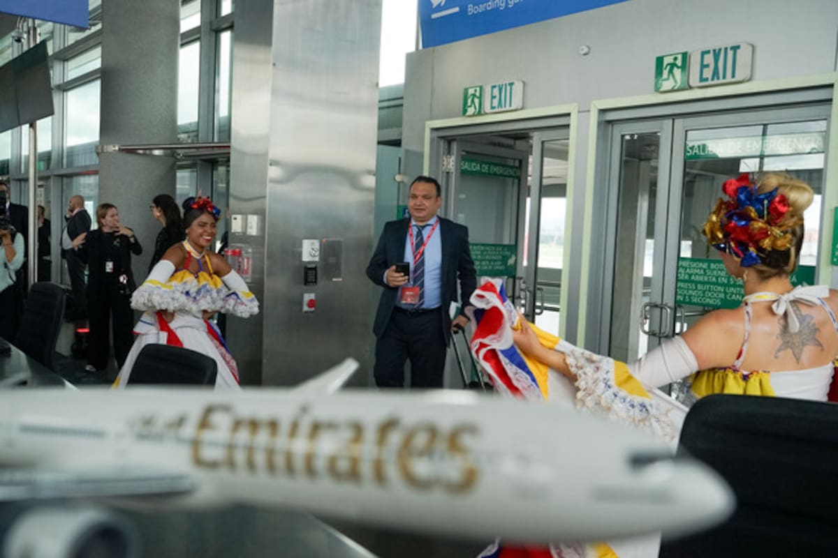 Llega a Colombia el primer vuelo de Emirates para la ruta Bogotá - Dubai