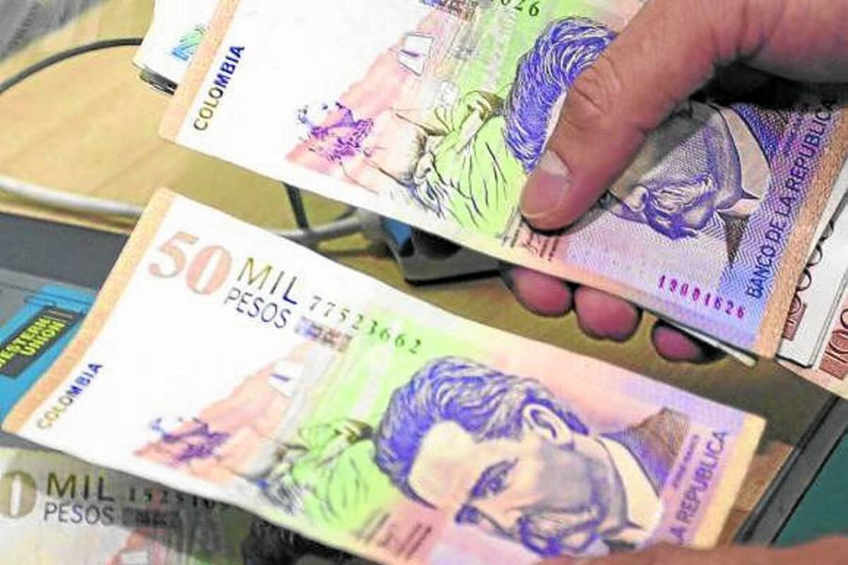 Imagen de referencia de billetes de 50 mil pesos. // Archivo.