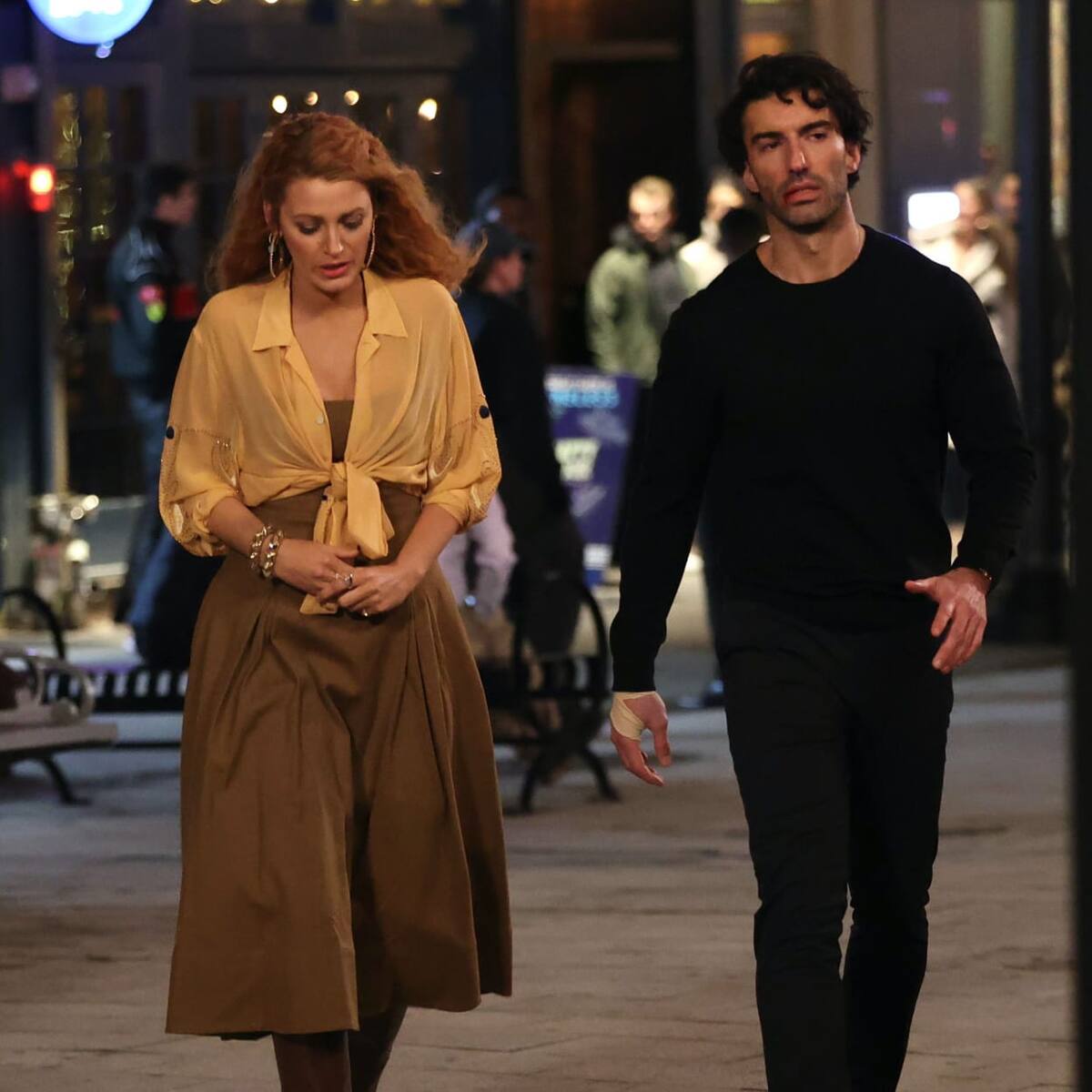 Black Lively junto a Justin Baldoni en 'Romper el Circulo'. // Captura de video