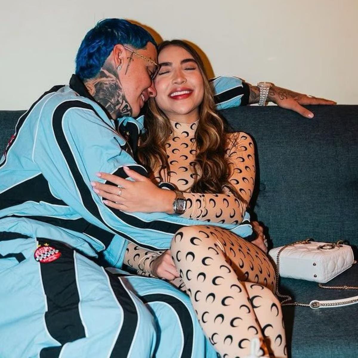 Blessd tenía una relación con la influencer 'La Suprema'. //Foto. tomada de Internet.