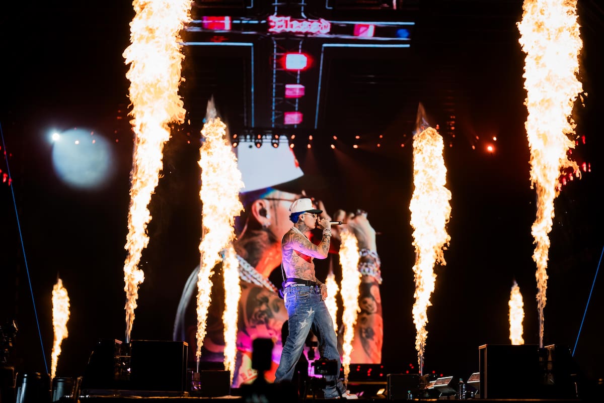 Blessd hace historia en el estadio Atanasio Girardot. (Colprensa-Warner Music).