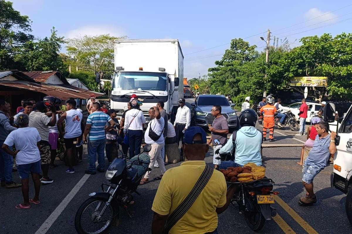 Comunidad de San Pablo, en Marialabaja, protesta por falta de docentes