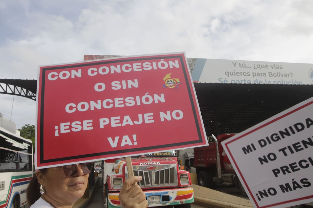 Lo manifestantes exigen desmonte total del peaje. // Foto; Julio Castaño - El Universal